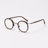 Will TR90 Punk Retro Round Glasses Frame Round Frames Southood C5Retro-Leopard